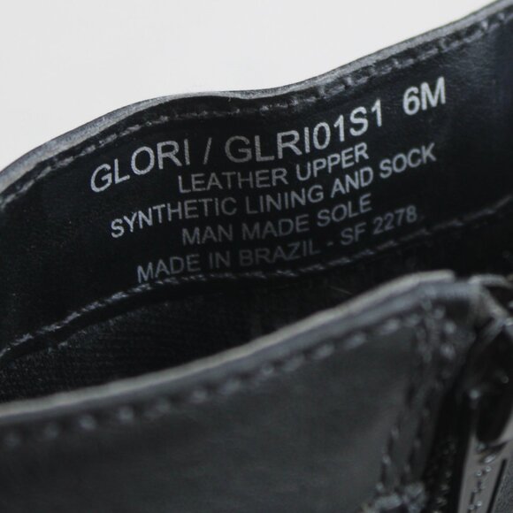 Steve Madden Women's Black Silver Studded Glori Motorcycle Leather Bootie Size 6 - Picture 6 of 7